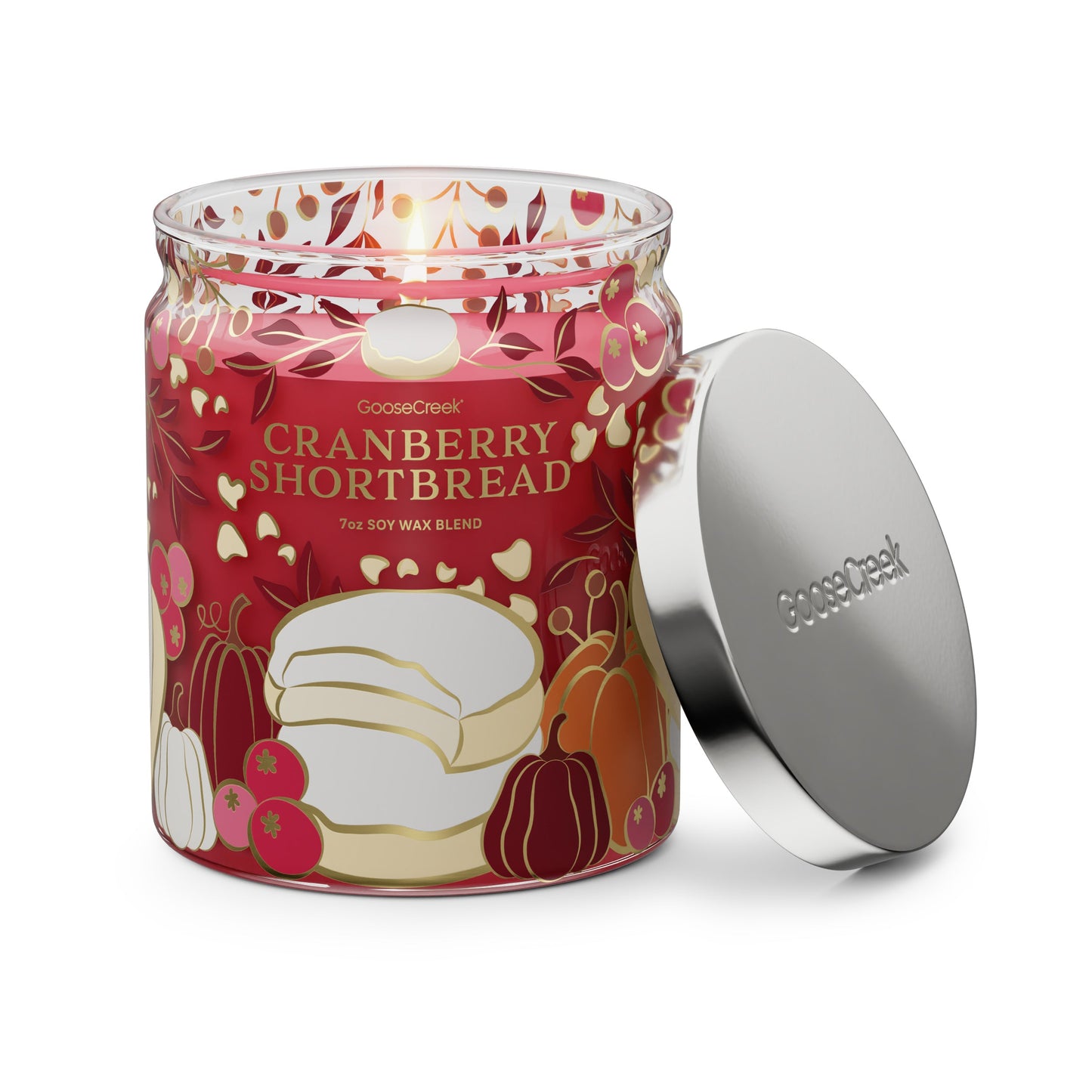 Cranberry Shortbread 7oz Single Wick Candle