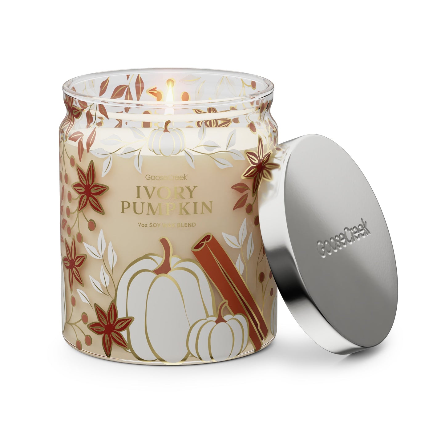 Ivory Pumpkin 7oz Single Wick Candle