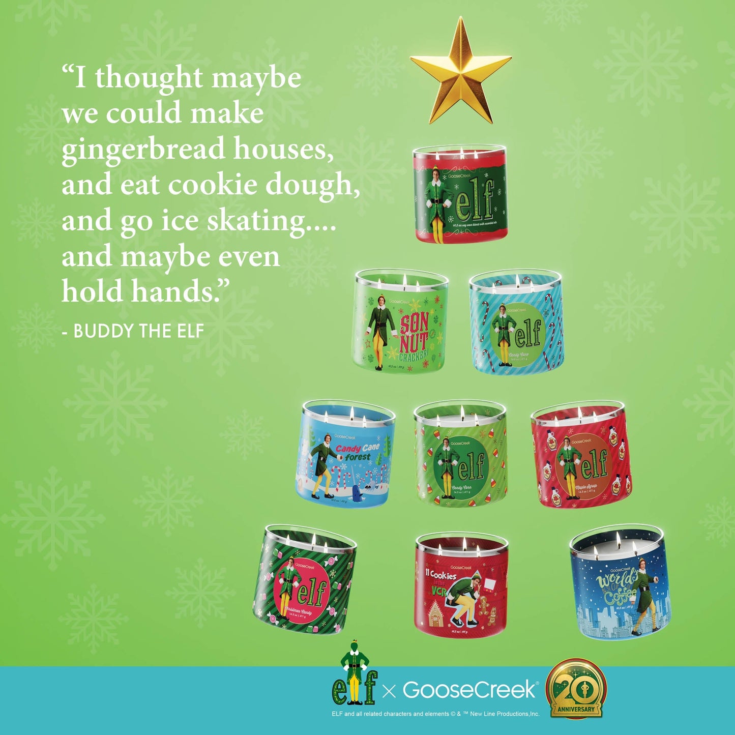 World's Best Cup of Coffee 3-Wick Elf Candle