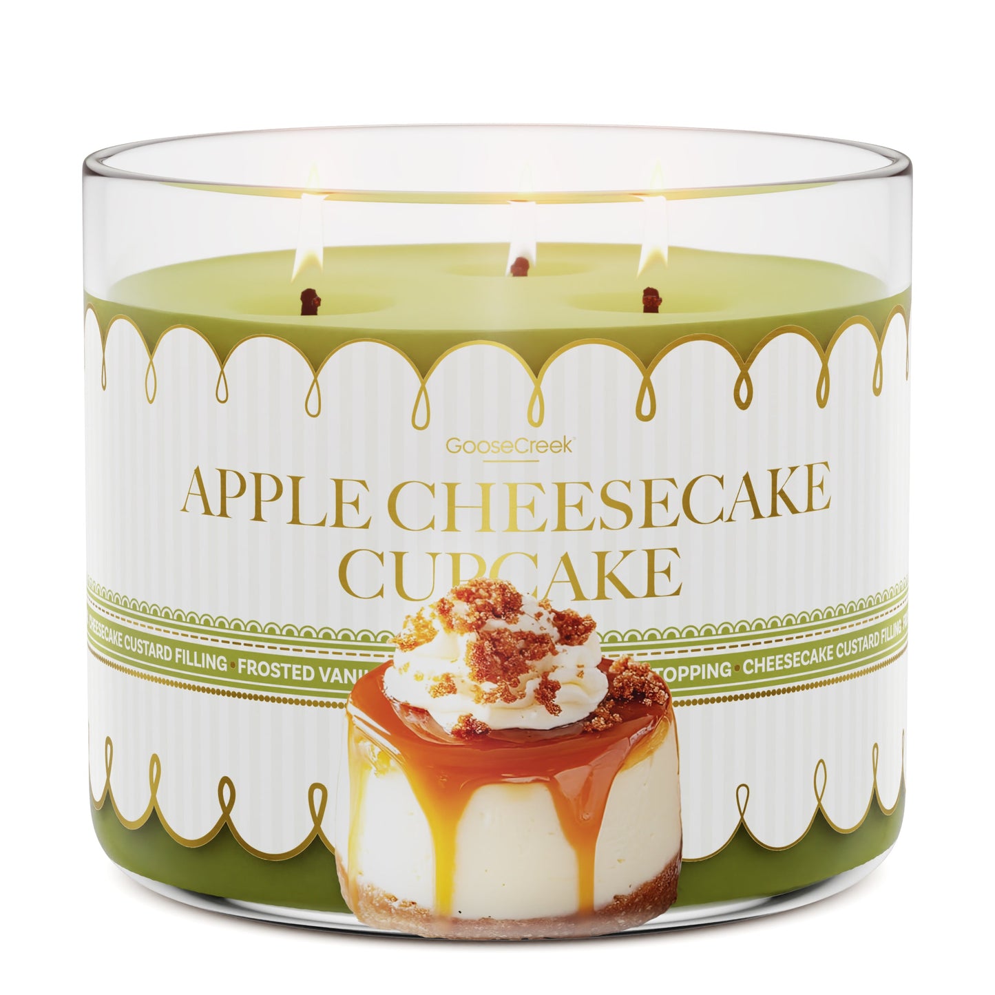 Apple Cheesecake Cupcake 3-Wick Candle