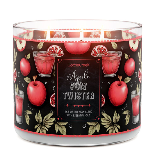 Apple Pom Twister 3-Wick Candle