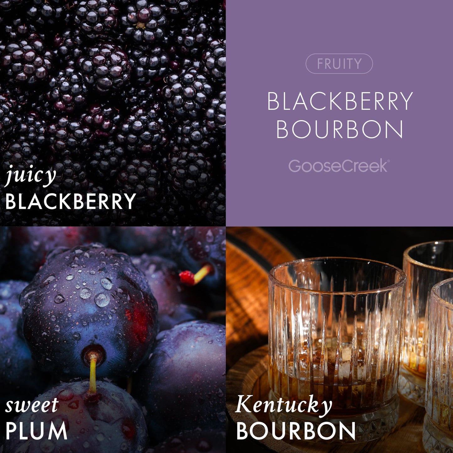 Blackberry Bourbon 3-Wick Candle