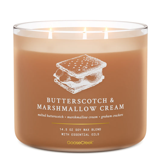 Butterscotch & Marshmallow Cream 3-Wick Candle