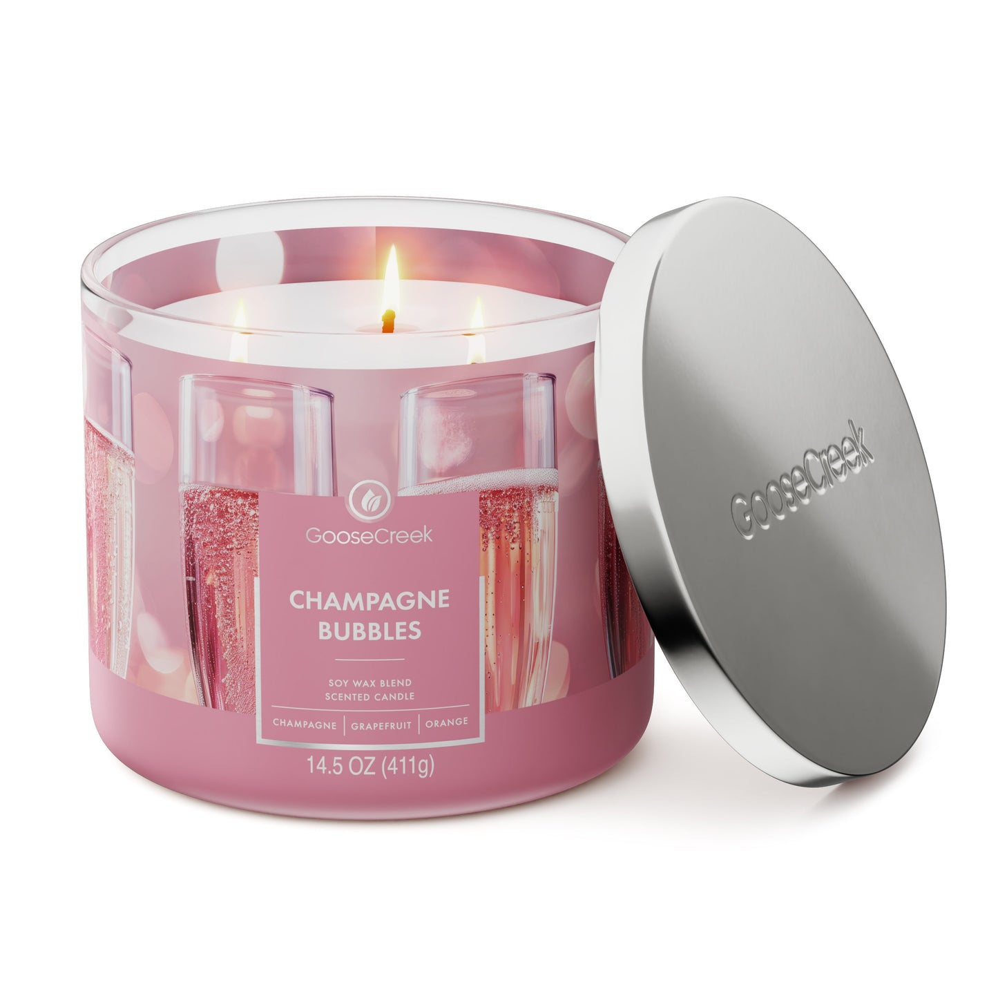 Champagne Bubbles 3-Wick Candle