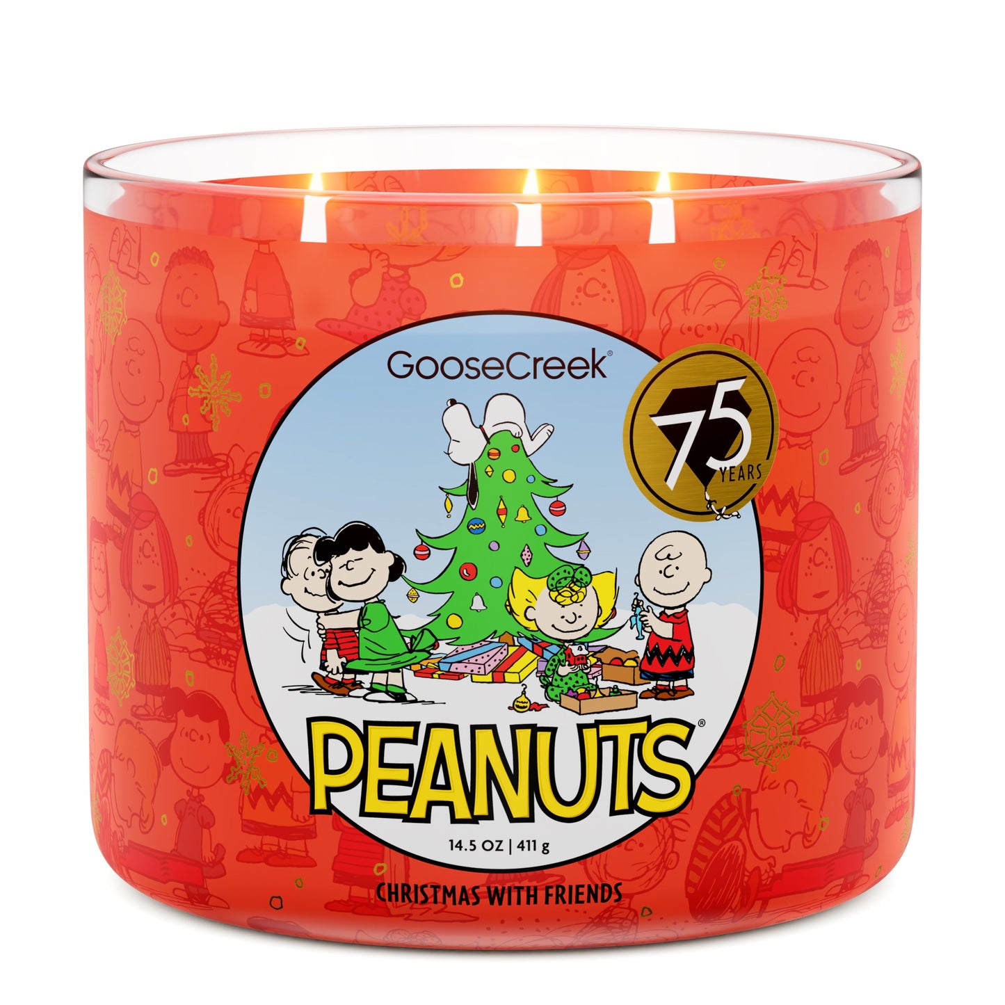 Christmas with Friends 3-Wick Peanuts Candle