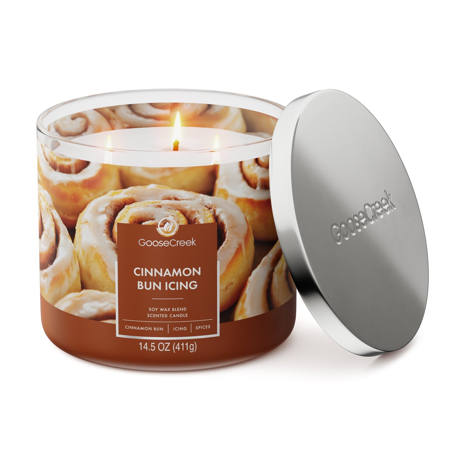 Cinnamon Bun Icing 3-Wick Candle