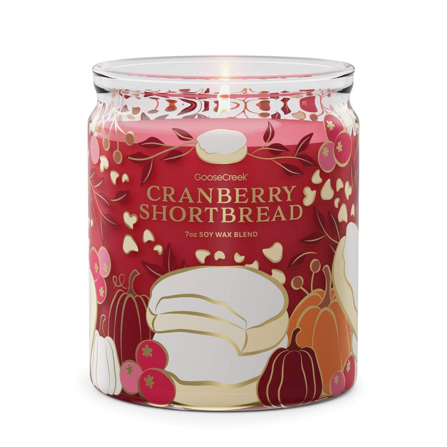 Cranberry Shortbread 7oz Single Wick Candle