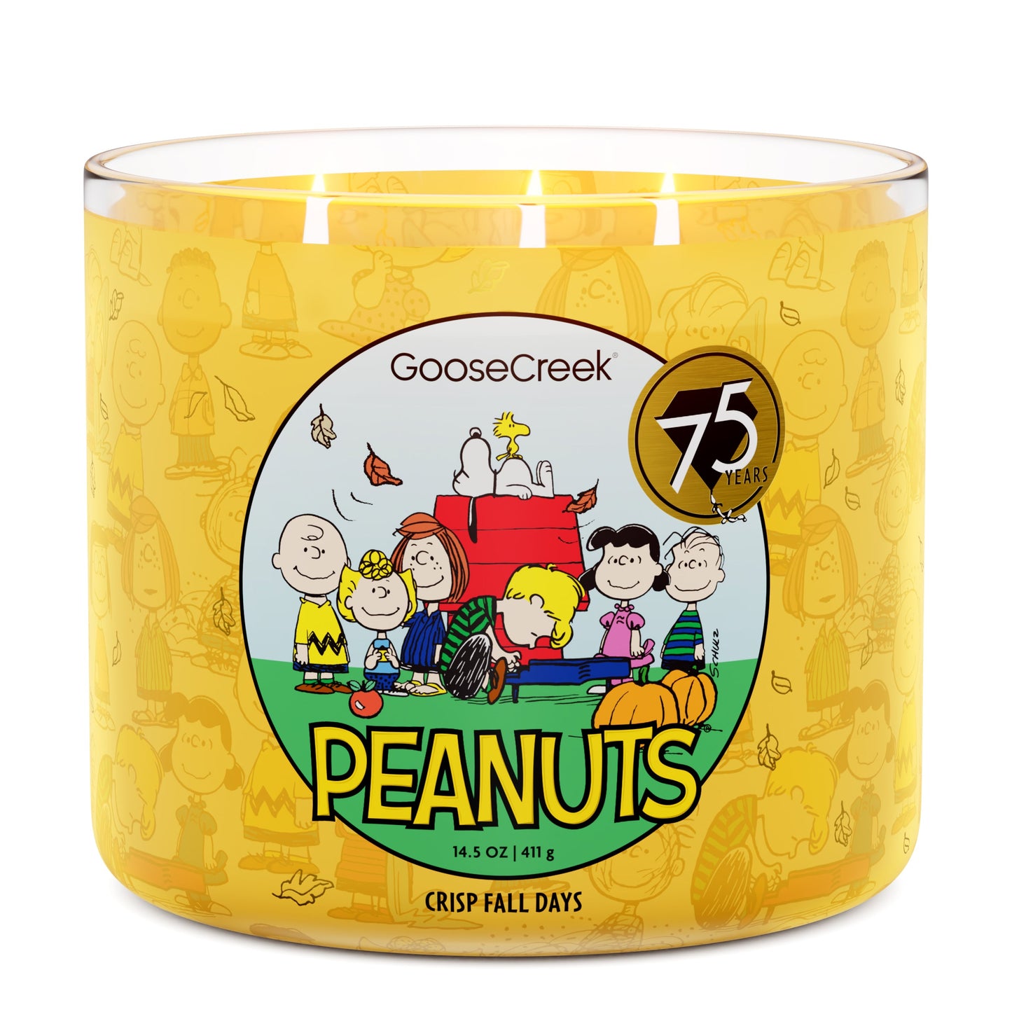 Crisp Fall Days 3-Wick Peanuts Candle