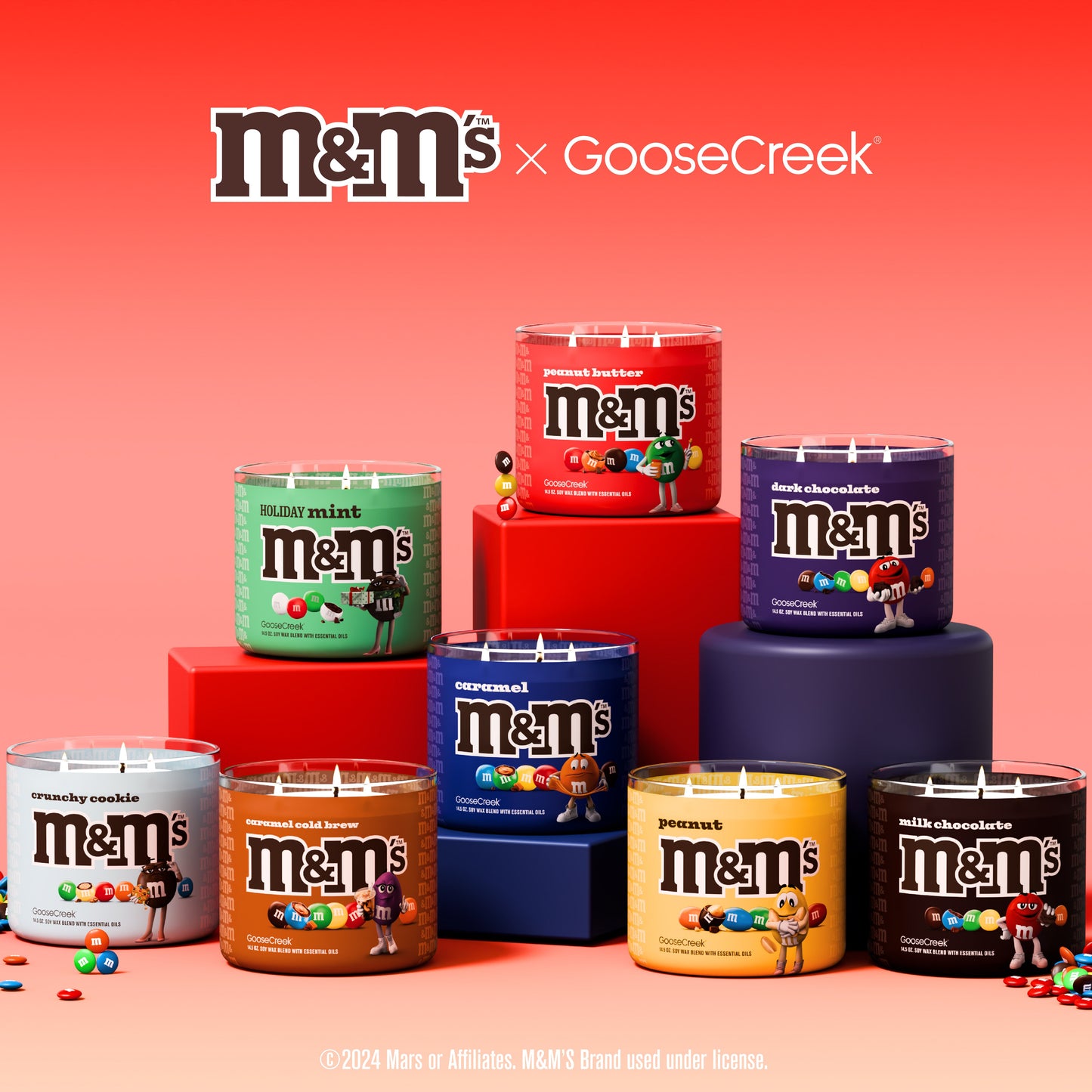 Dark Chocolate M&M'S 3-Wick Candle