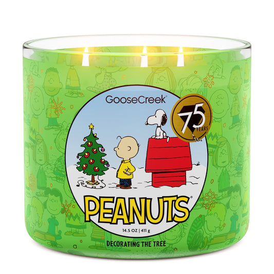 Decorating the Tree 3-Wick Peanuts Candle