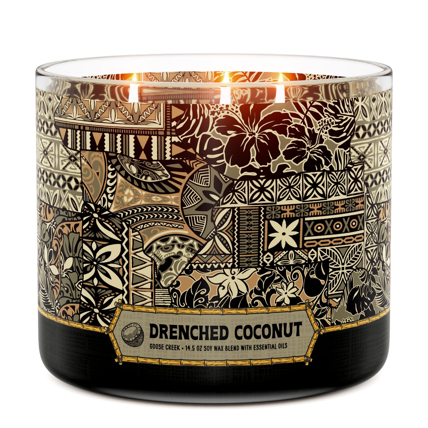 Drenched Coconut 3-Wick Candle