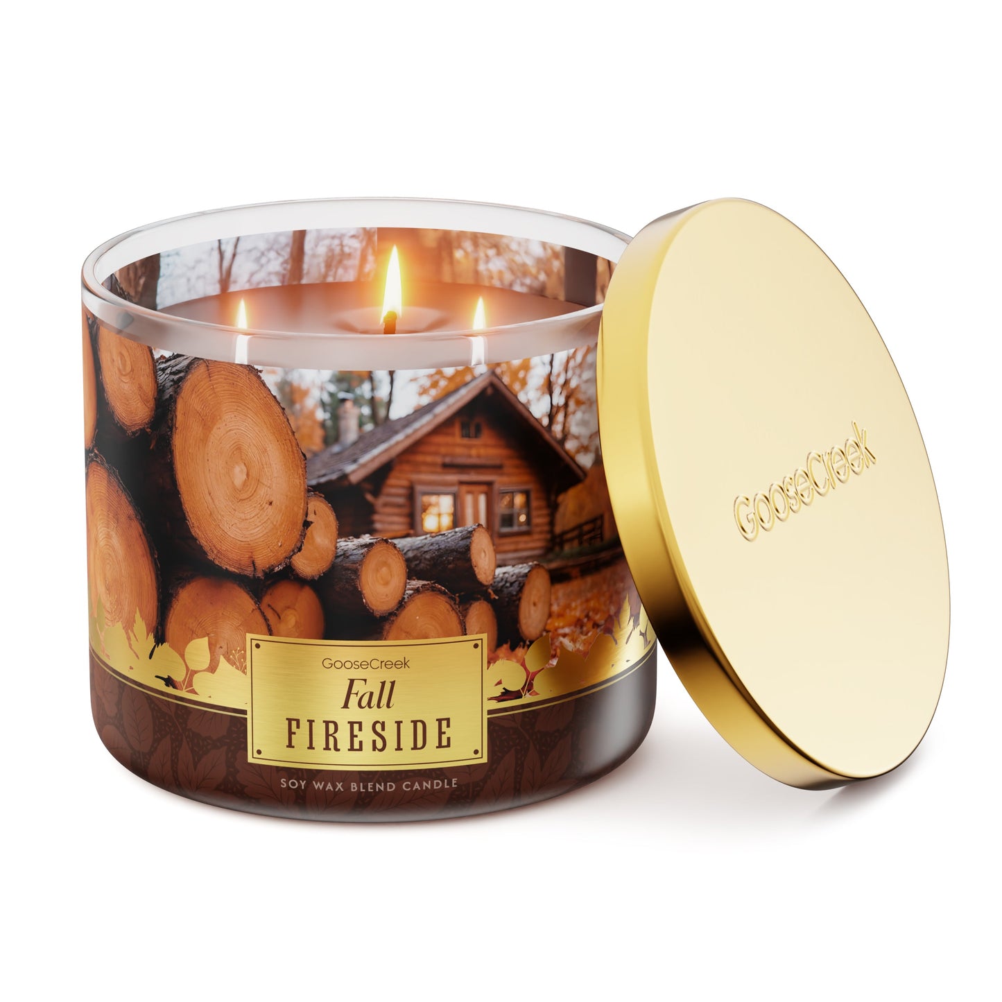 Fall Fireside Cuddle 3-Wick Candle