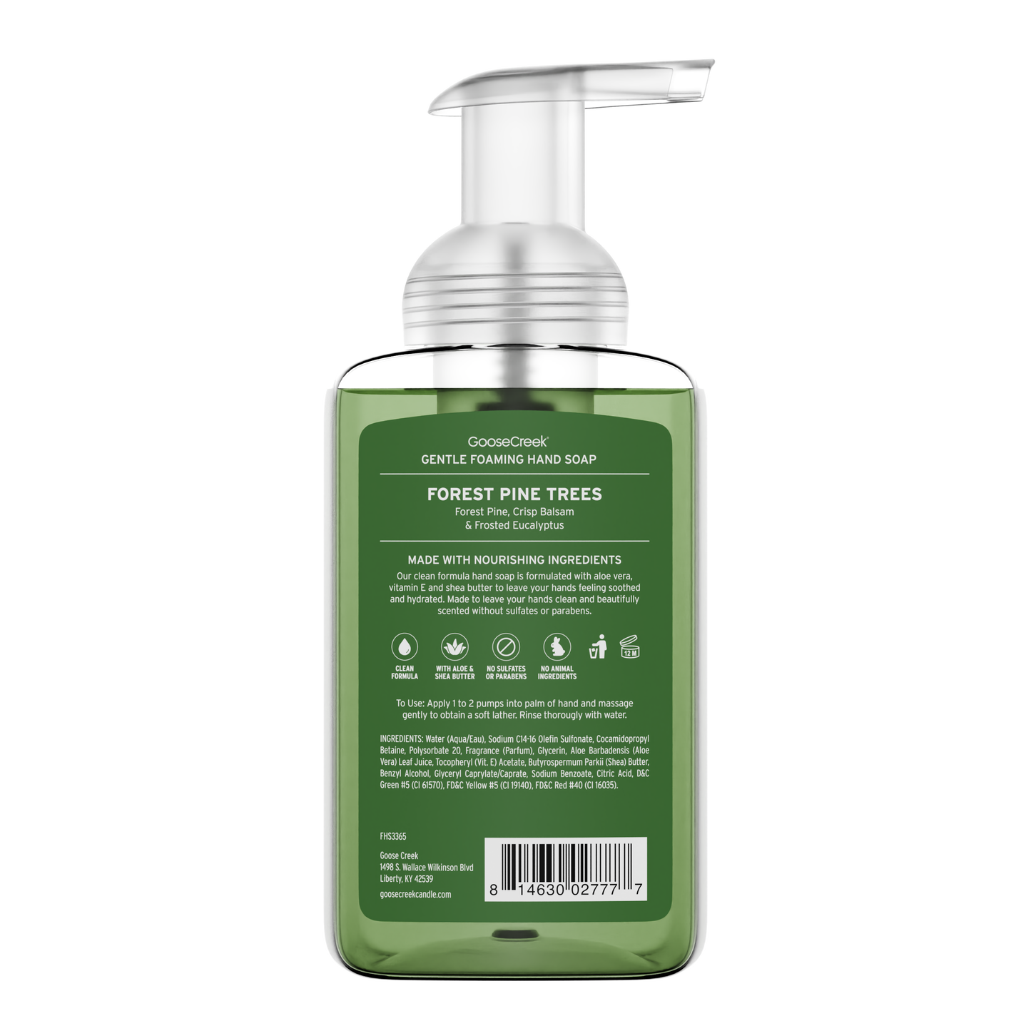 Forest Pine Trees Lush Foaming Hand Soap
