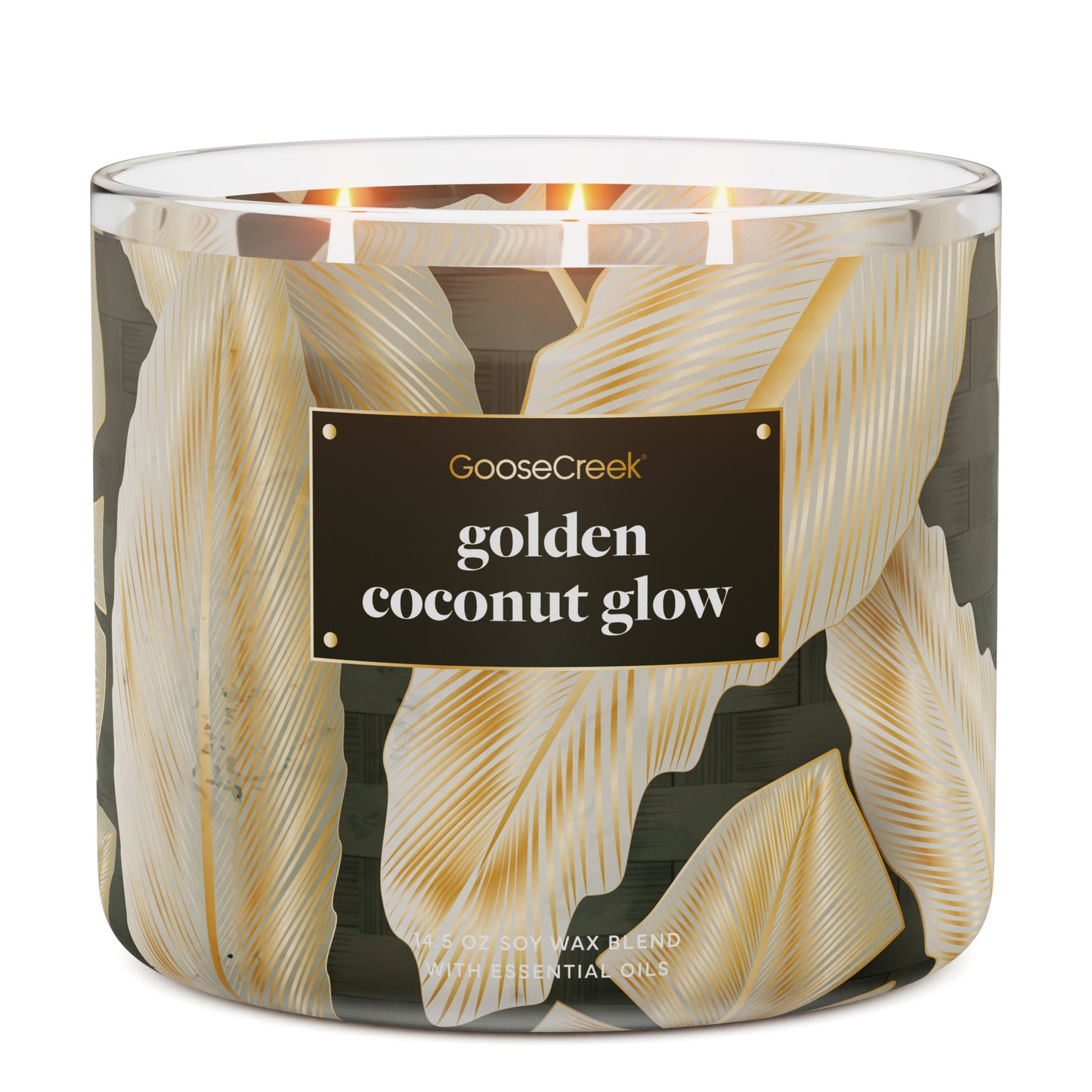 Golden Coconut Glow 3-Wick Candle