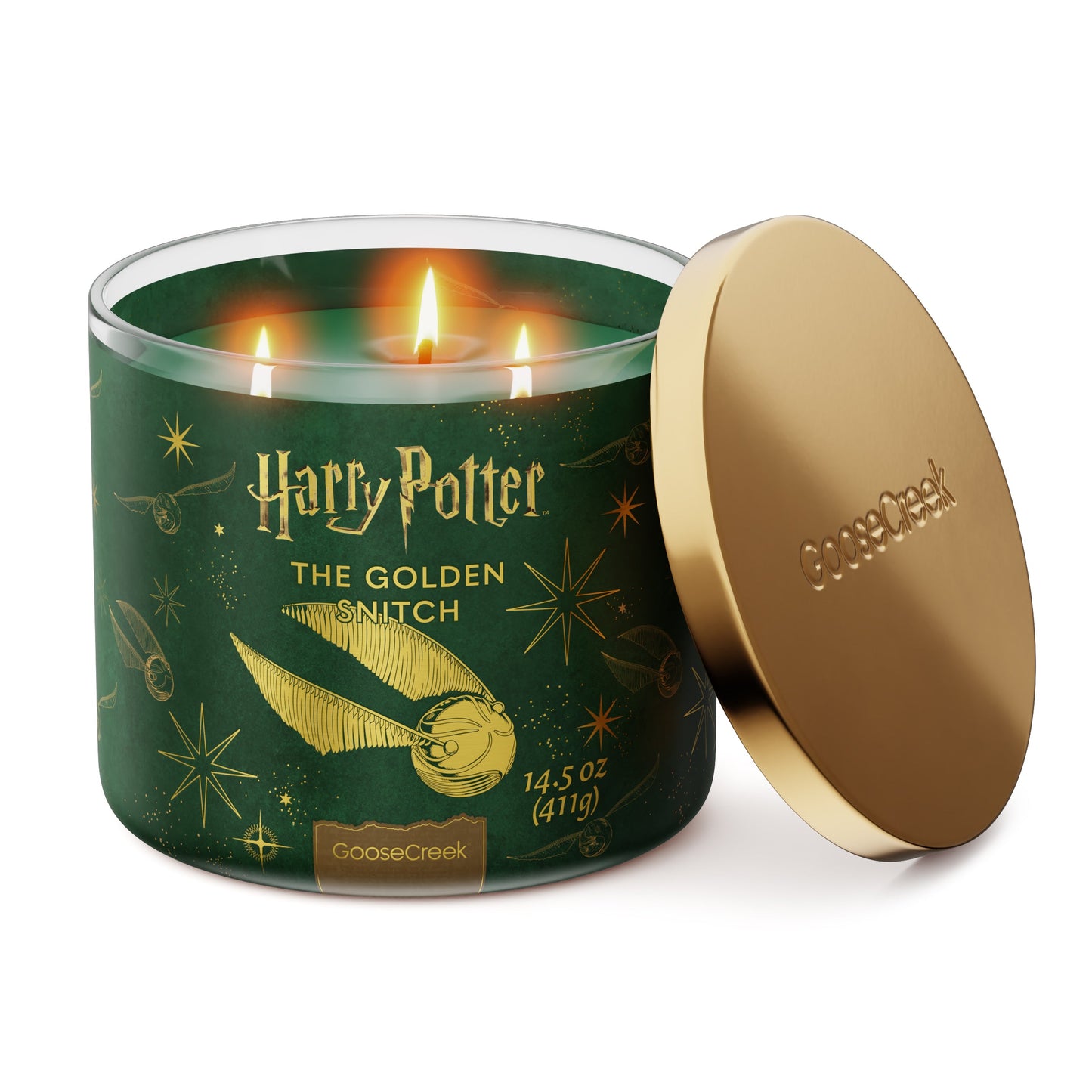 Golden Snitch 3-Wick Harry Potter Candle