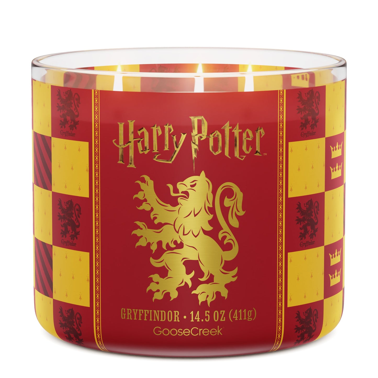 Gryffindor 3-Wick Harry Potter Candle