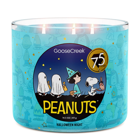 Halloween Night 3-Wick Peanuts Candle