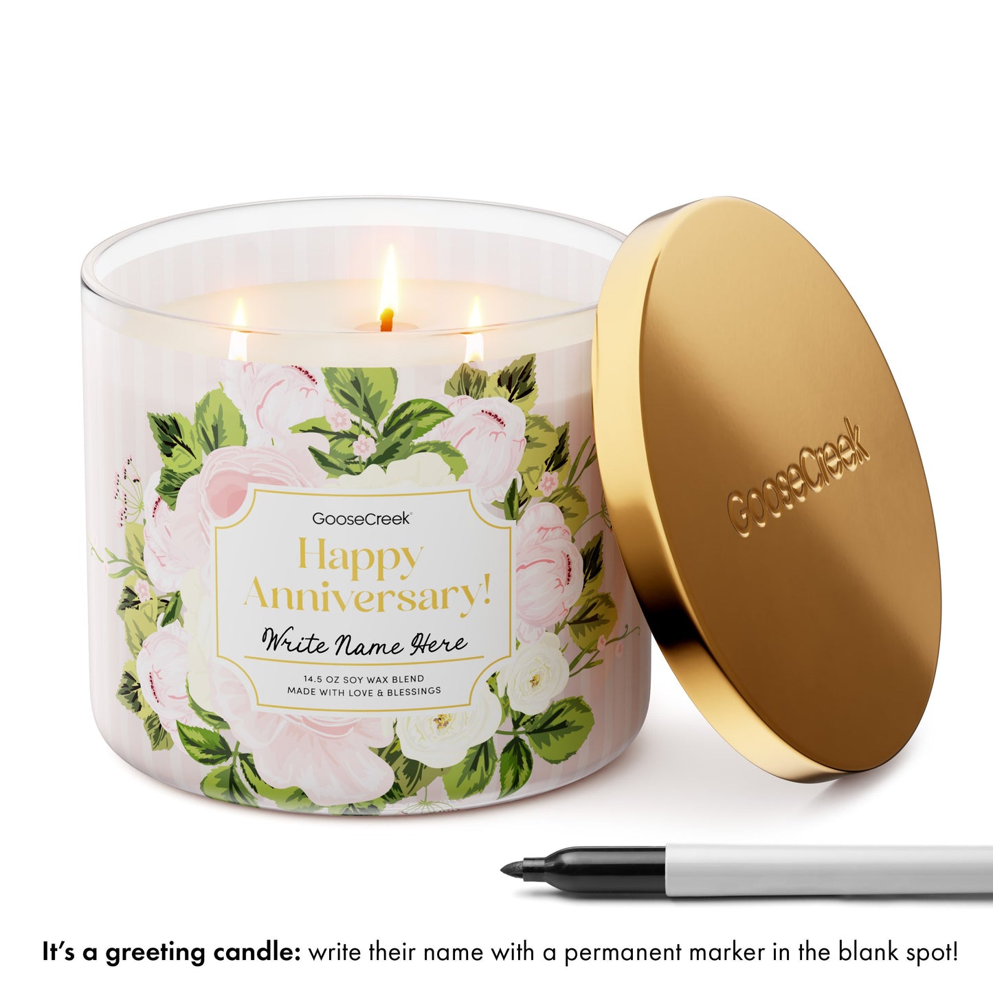 Happy Anniversary 3-Wick Candle