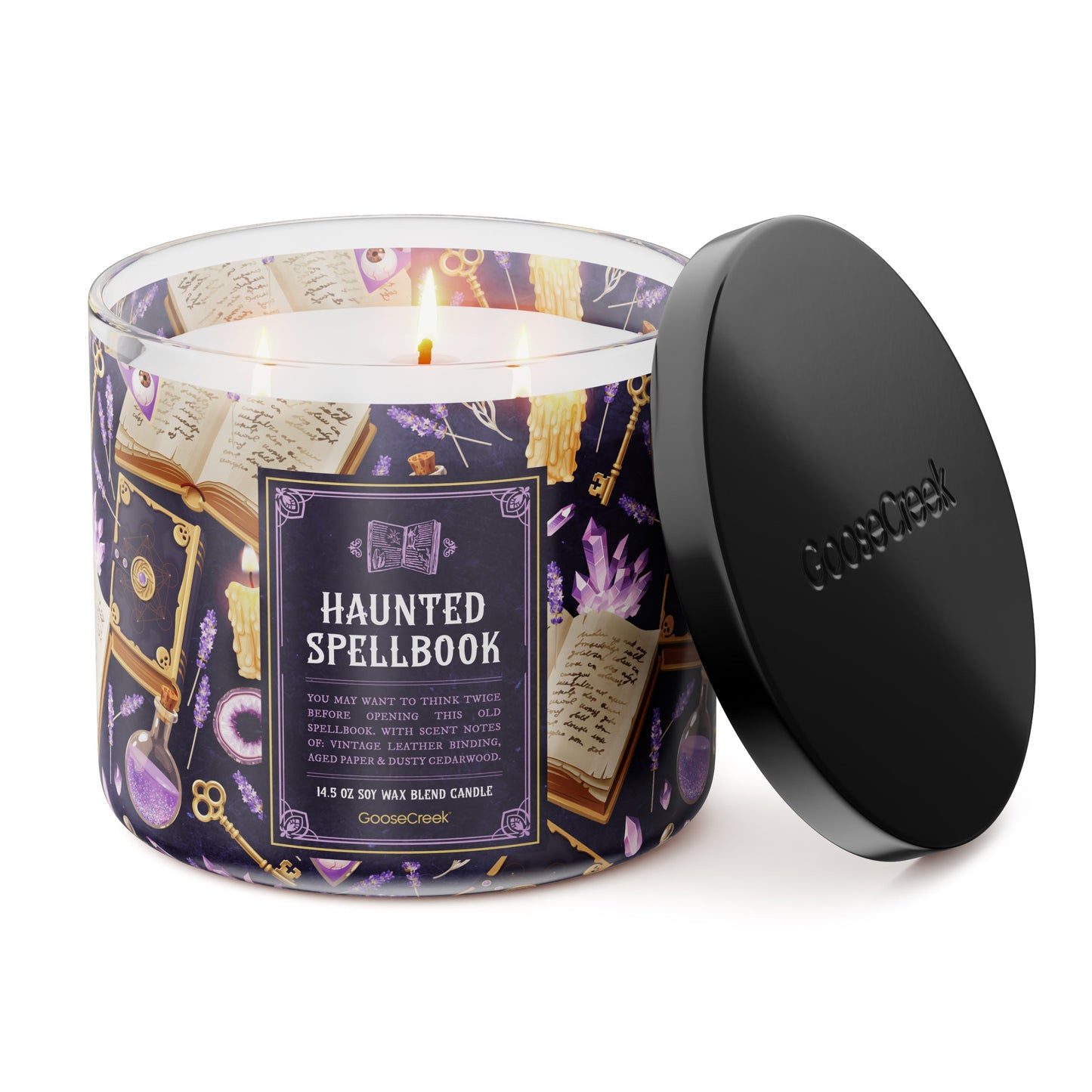Haunted Spellbook 3-Wick Candle