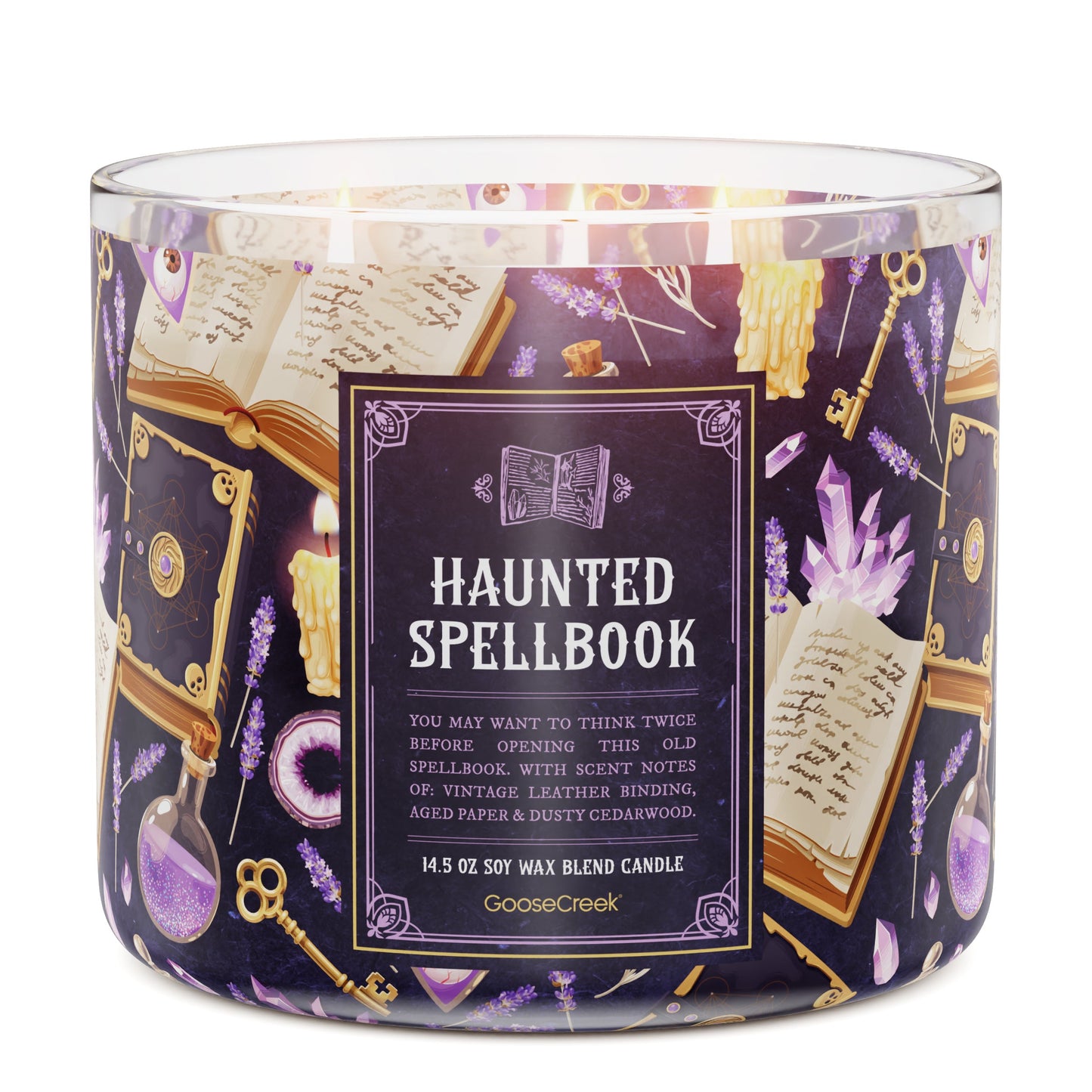 Haunted Spellbook 3-Wick Candle