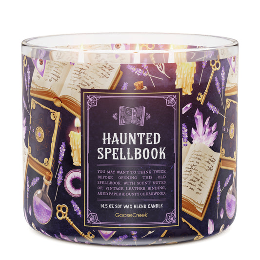 Haunted Spellbook 3-Wick Candle
