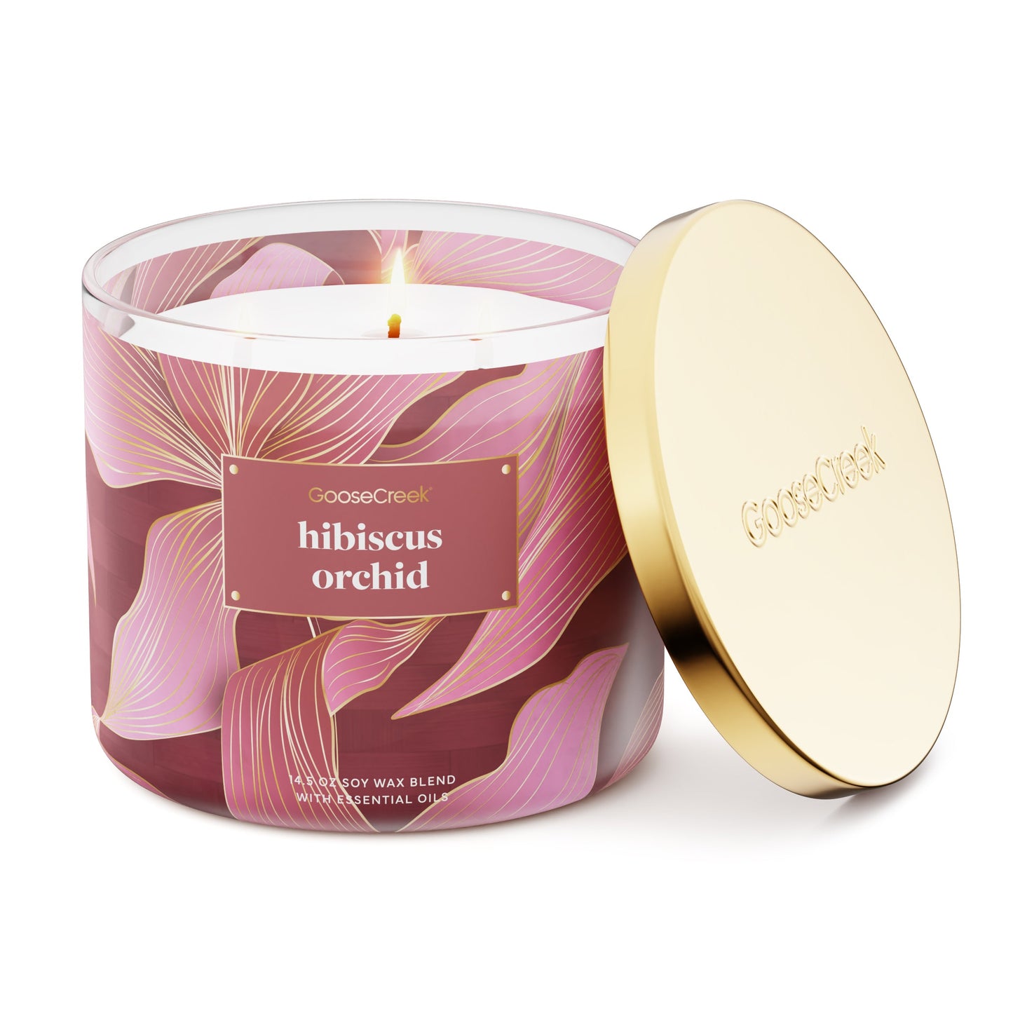 Hibiscus Orchid 3-Wick Candle