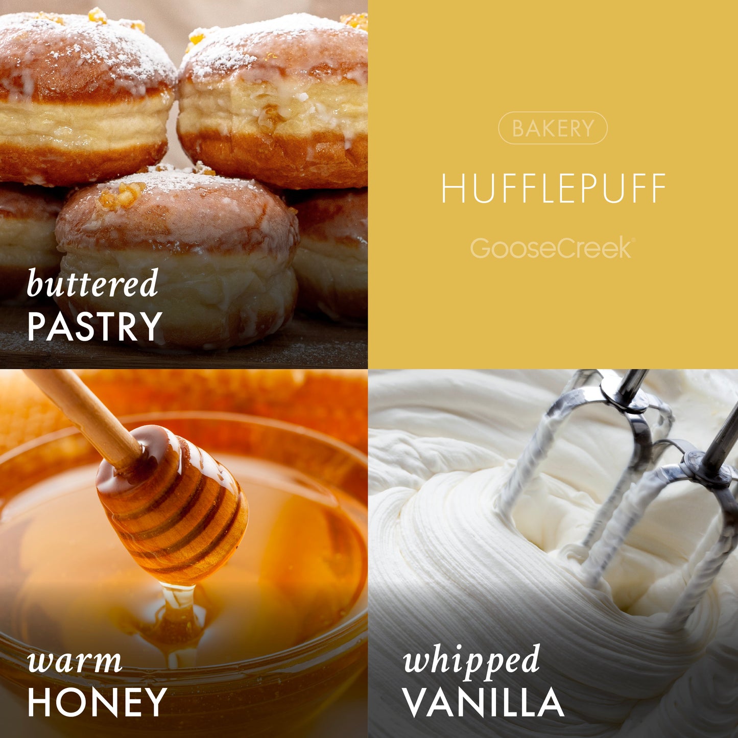 Hufflepuff 3-Wick Harry Potter Candle