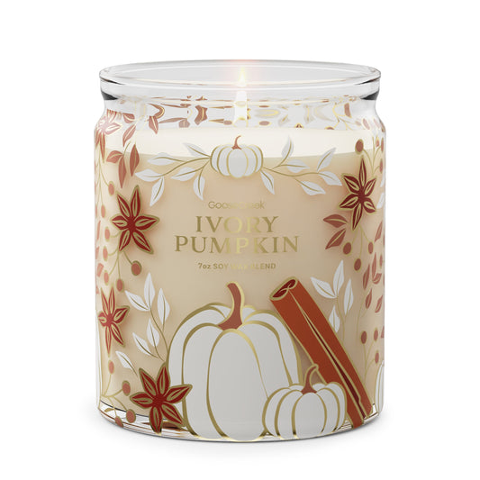 Ivory Pumpkin 7oz Single Wick Candle