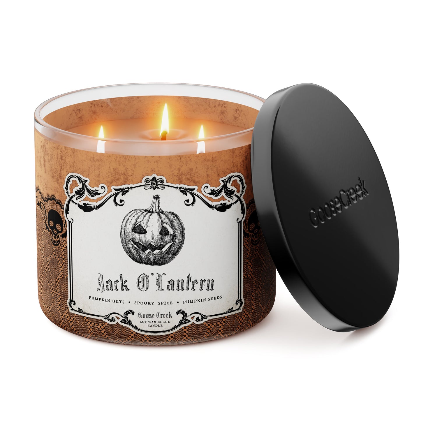 Jack-O-Lantern Large 3-Wick Candle
