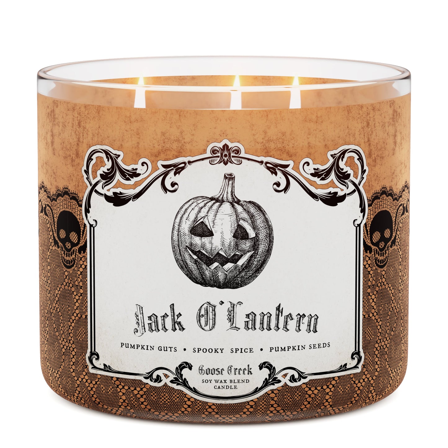 Jack-O-Lantern Large 3-Wick Candle