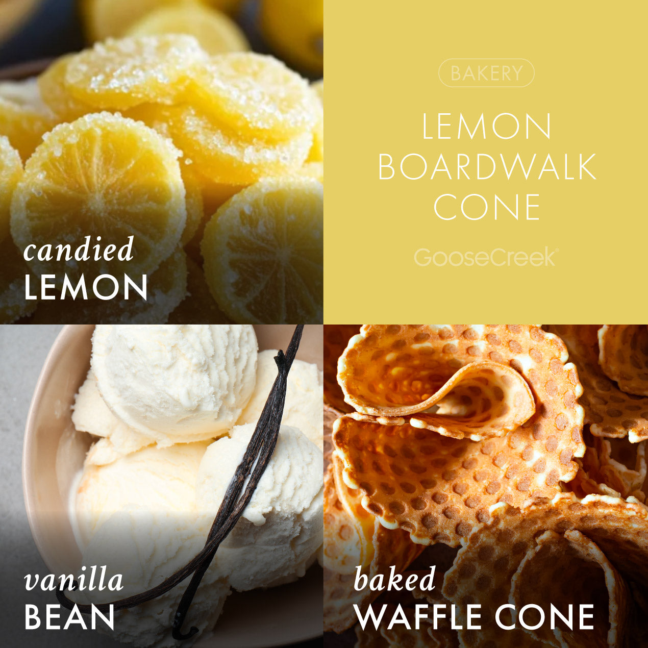 Lemon Boardwalk Cone 3-Wick Candle