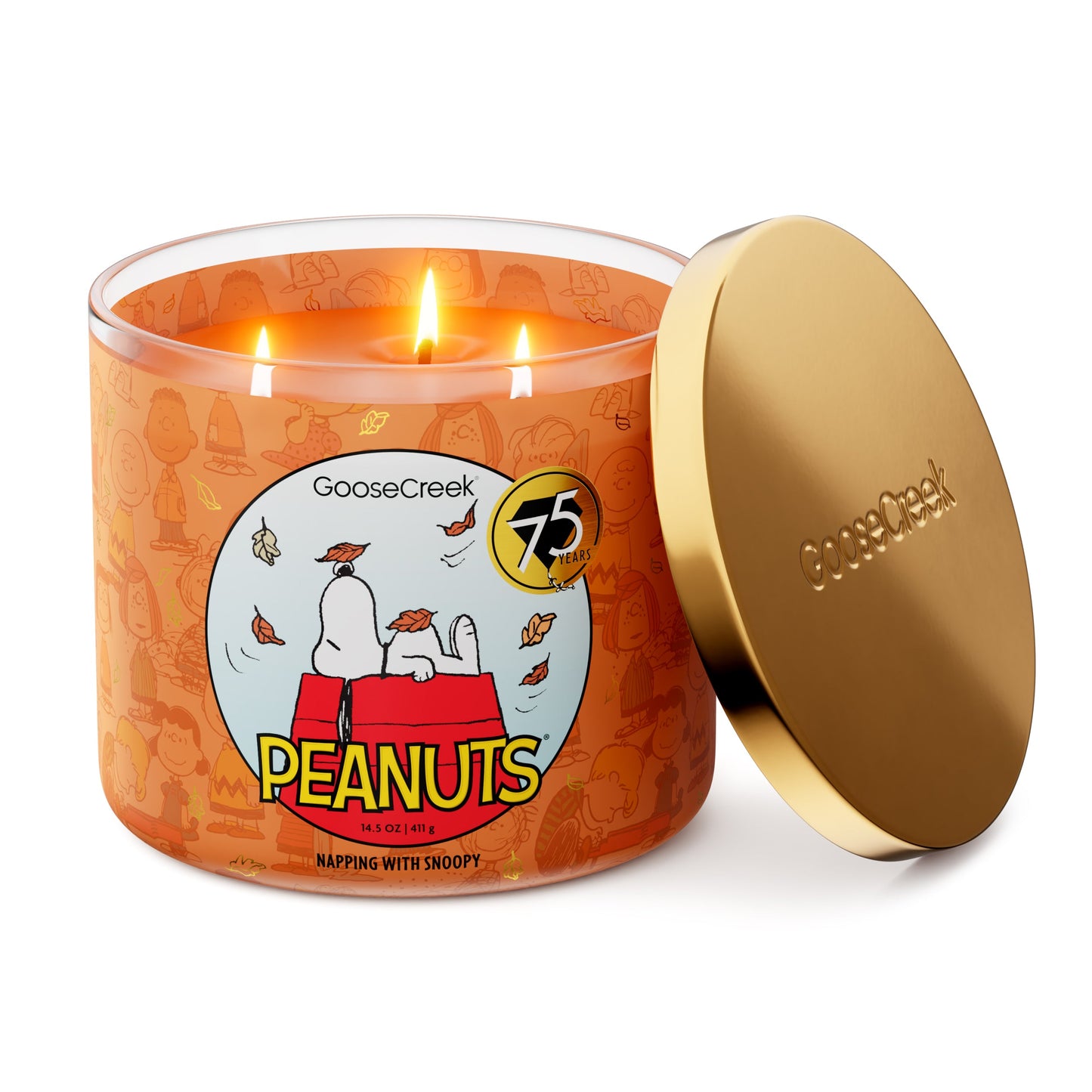 Napping with Snoopy 3-Wick Peanuts Candle