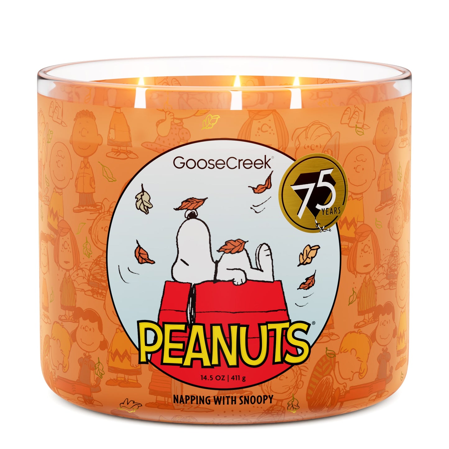Napping with Snoopy 3-Wick Peanuts Candle