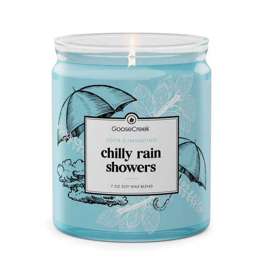 Odor Eliminating Chilly Rain Showers 7oz Single Wick Candle
