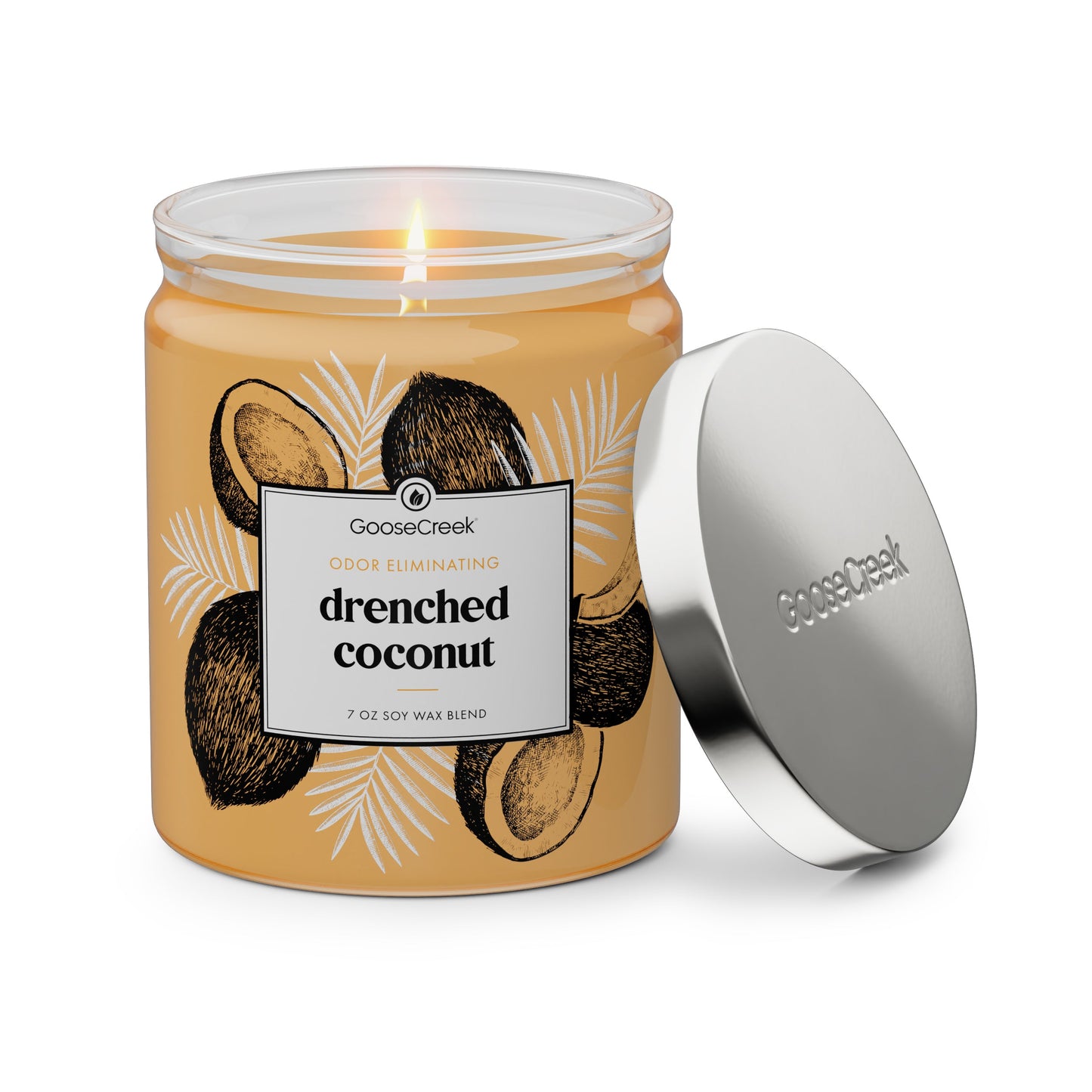 Odor Eliminating Drenched Coconut 7oz Single Wick Candle
