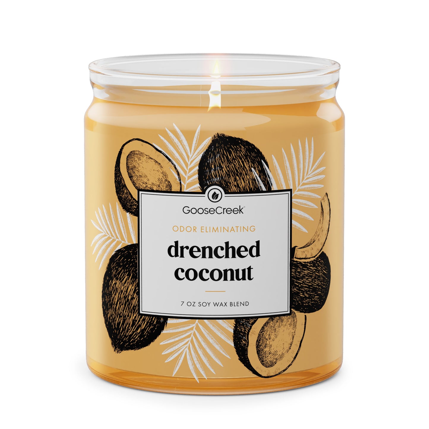 Odor Eliminating Drenched Coconut 7oz Single Wick Candle