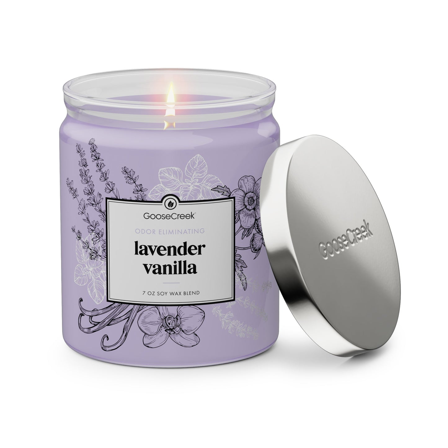Odor Eliminating Lavender Vanilla 7oz Single Wick Candle