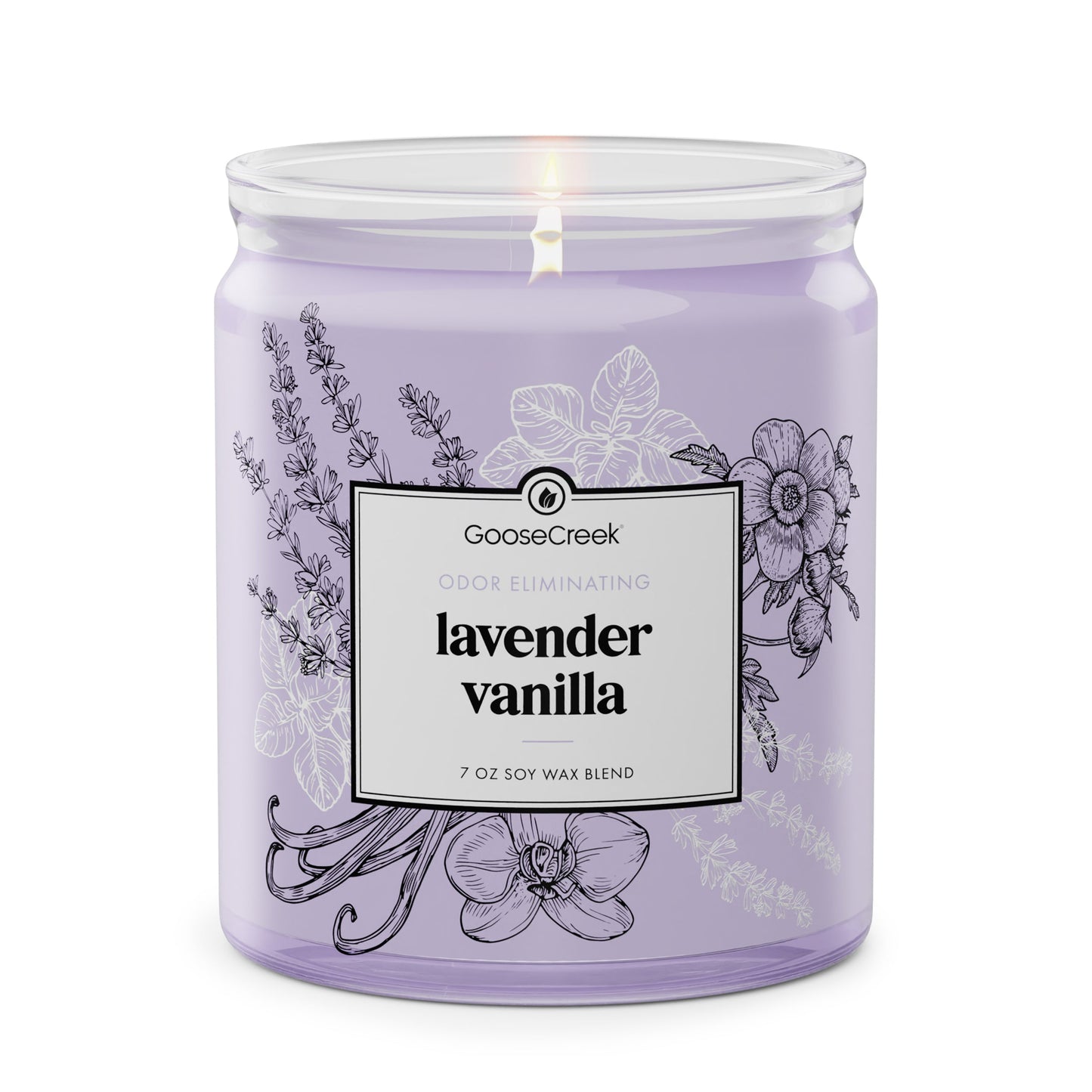 Odor Eliminating Lavender Vanilla 7oz Single Wick Candle