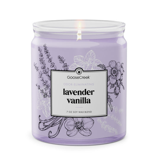 Odor Eliminating Lavender Vanilla 7oz Single Wick Candle