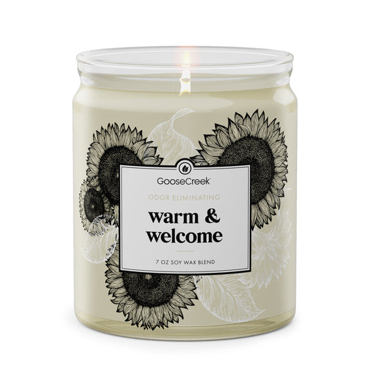 Odor Eliminating Warm & Welcome 7oz Single Wick Candle