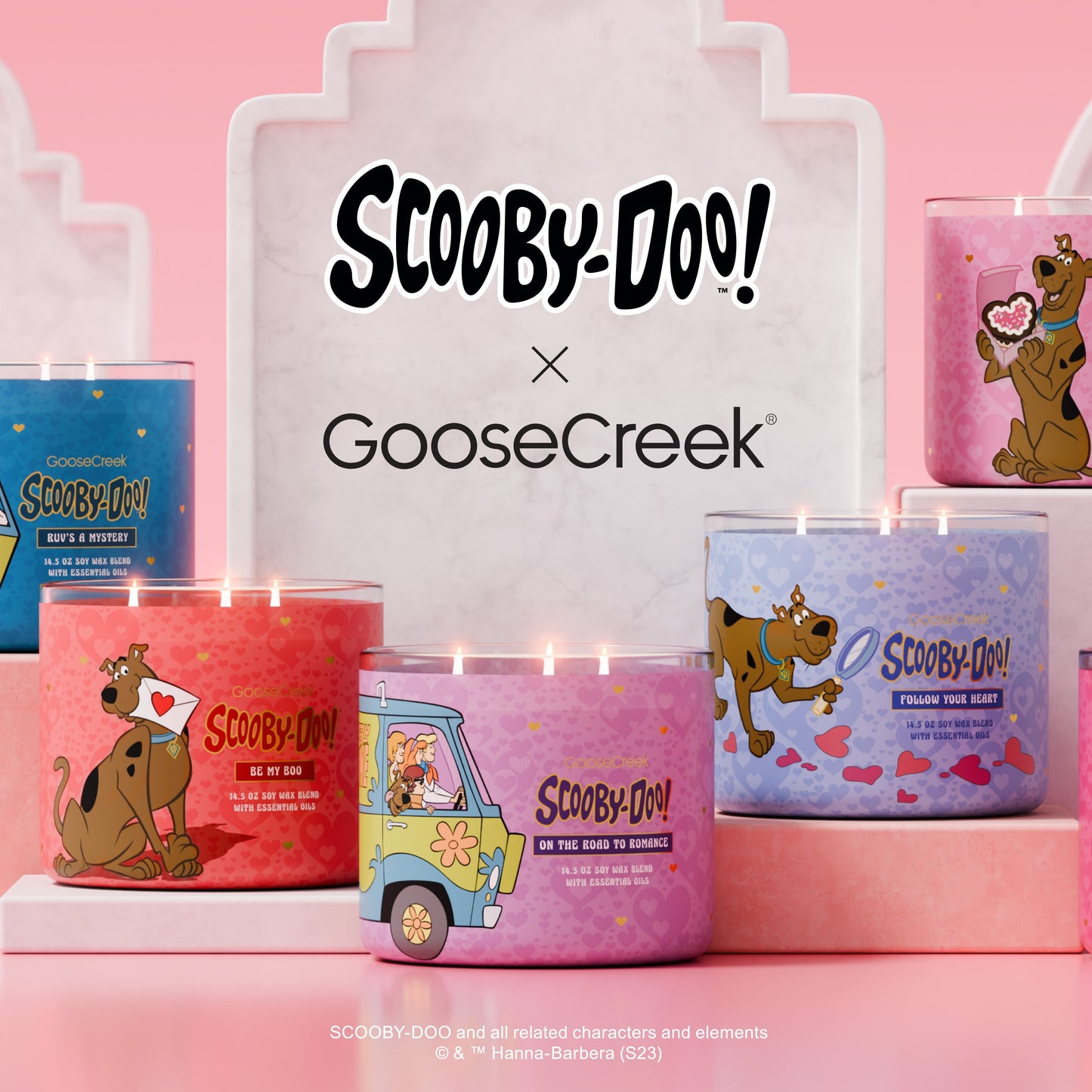 On the Road to Romance Large Scooby-Doo 3-Wick Candle