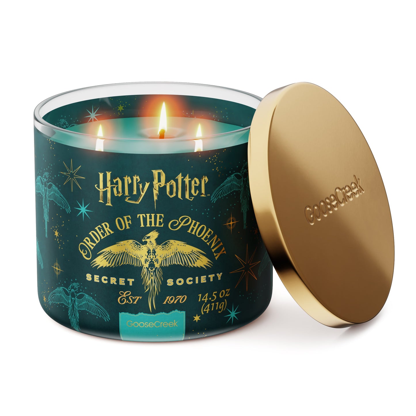 Order of the Phoenix 3-Wick Harry Potter Candle