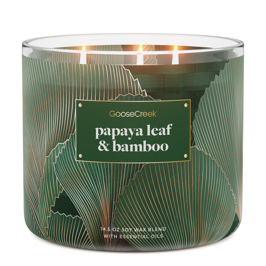 Papaya Leaf & Bamboo 3-Wick Candle