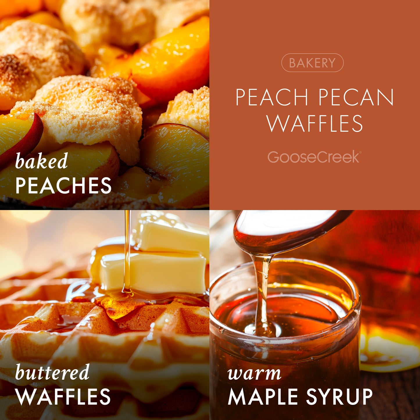 Peach Pecan Waffles 3-Wick Candle
