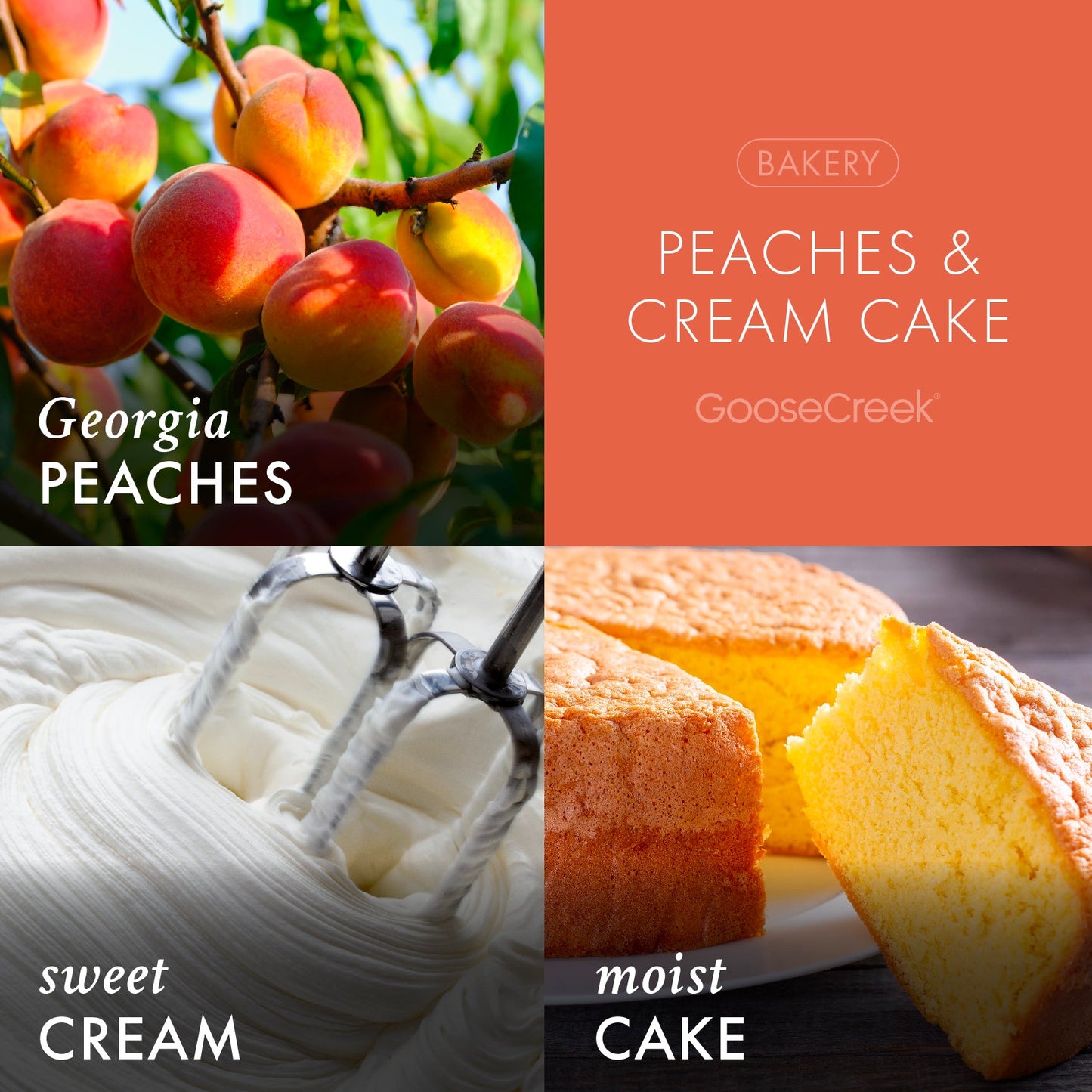 Peaches & Cream Cake 3-Wick Candle