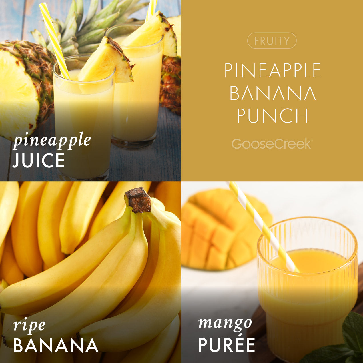 Pineapple Banana Punch 3-Wick Candle