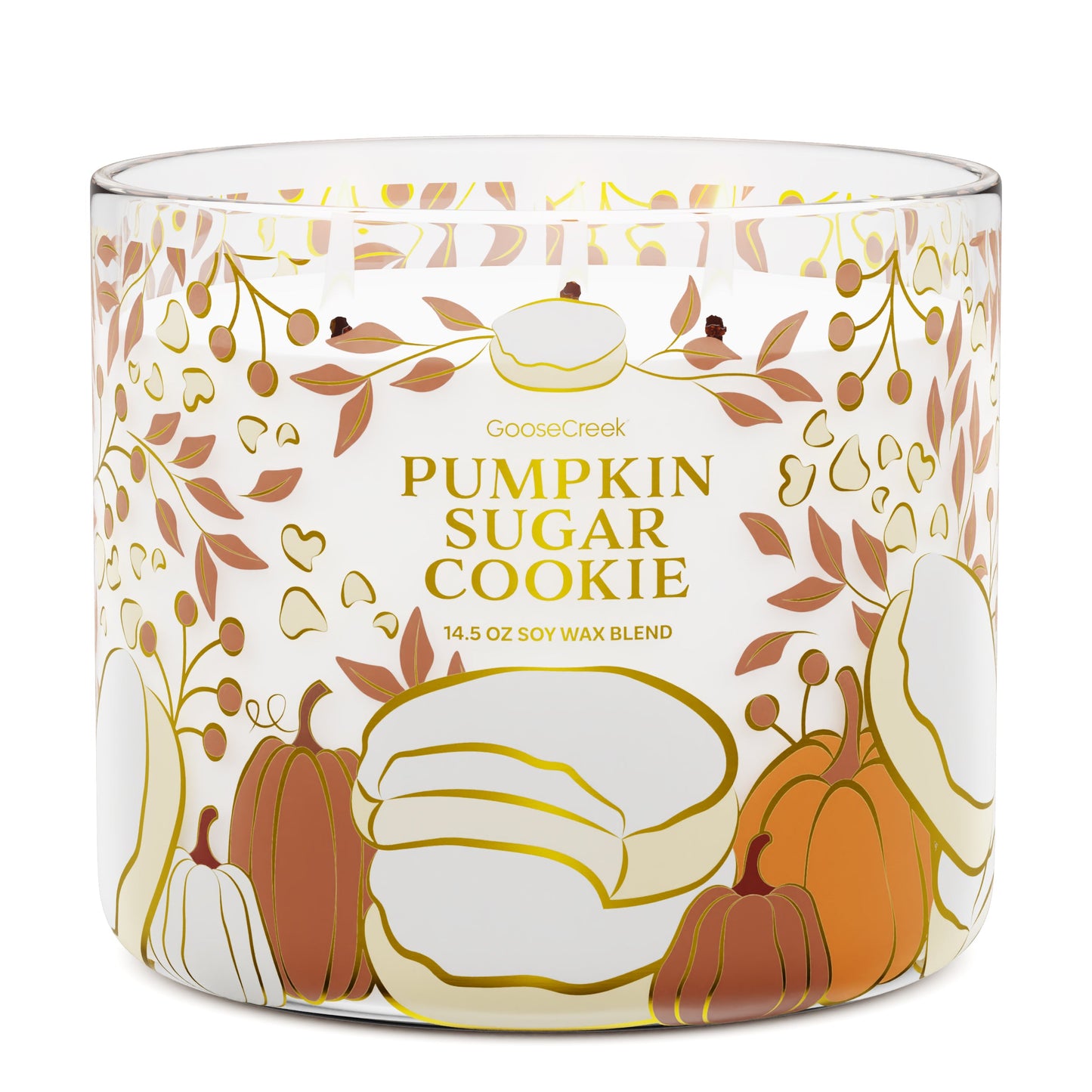 Pumpkin Sugar Cookie 3-Wick Candle