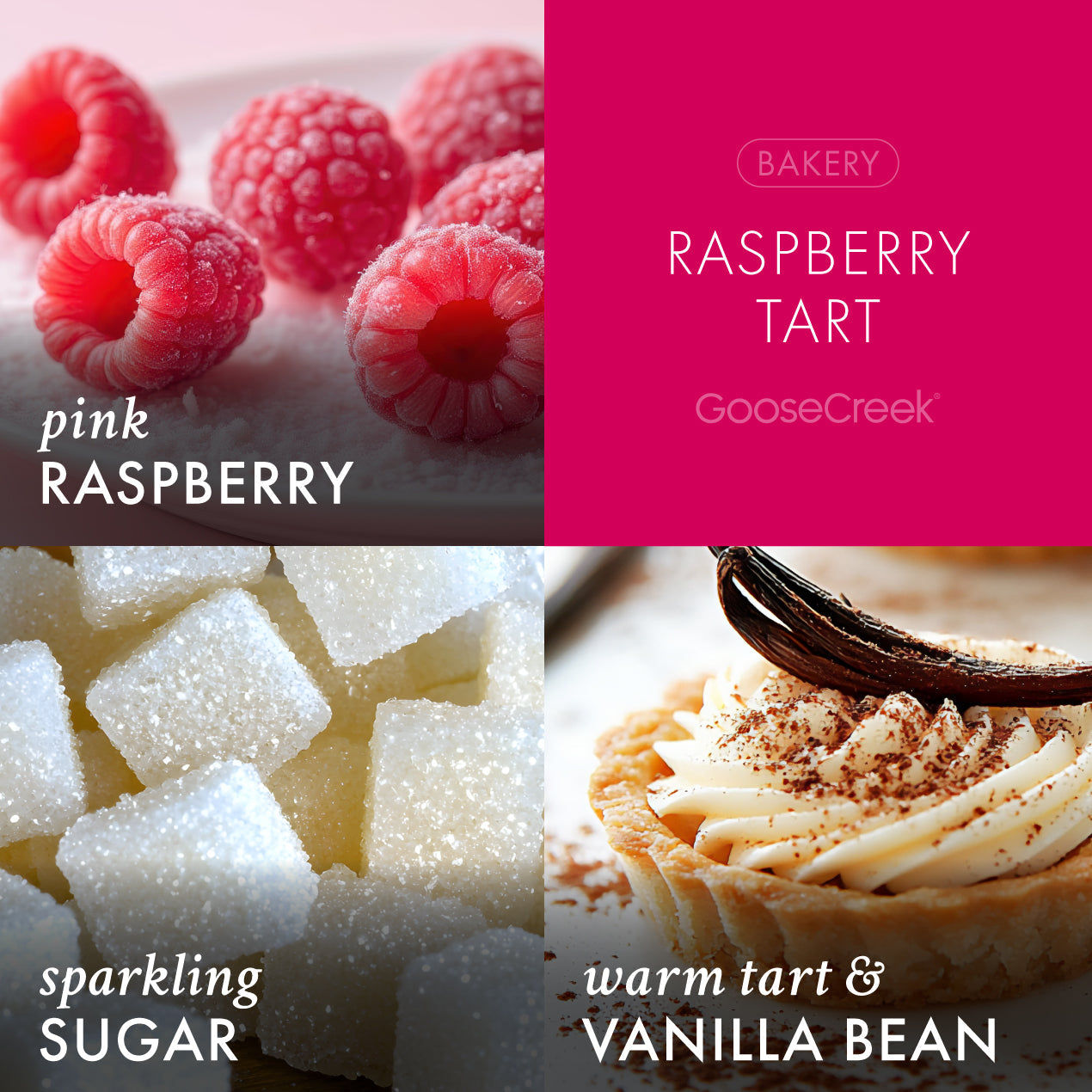 Raspberry Tart 3-Wick Strawberry Shortcake Candle