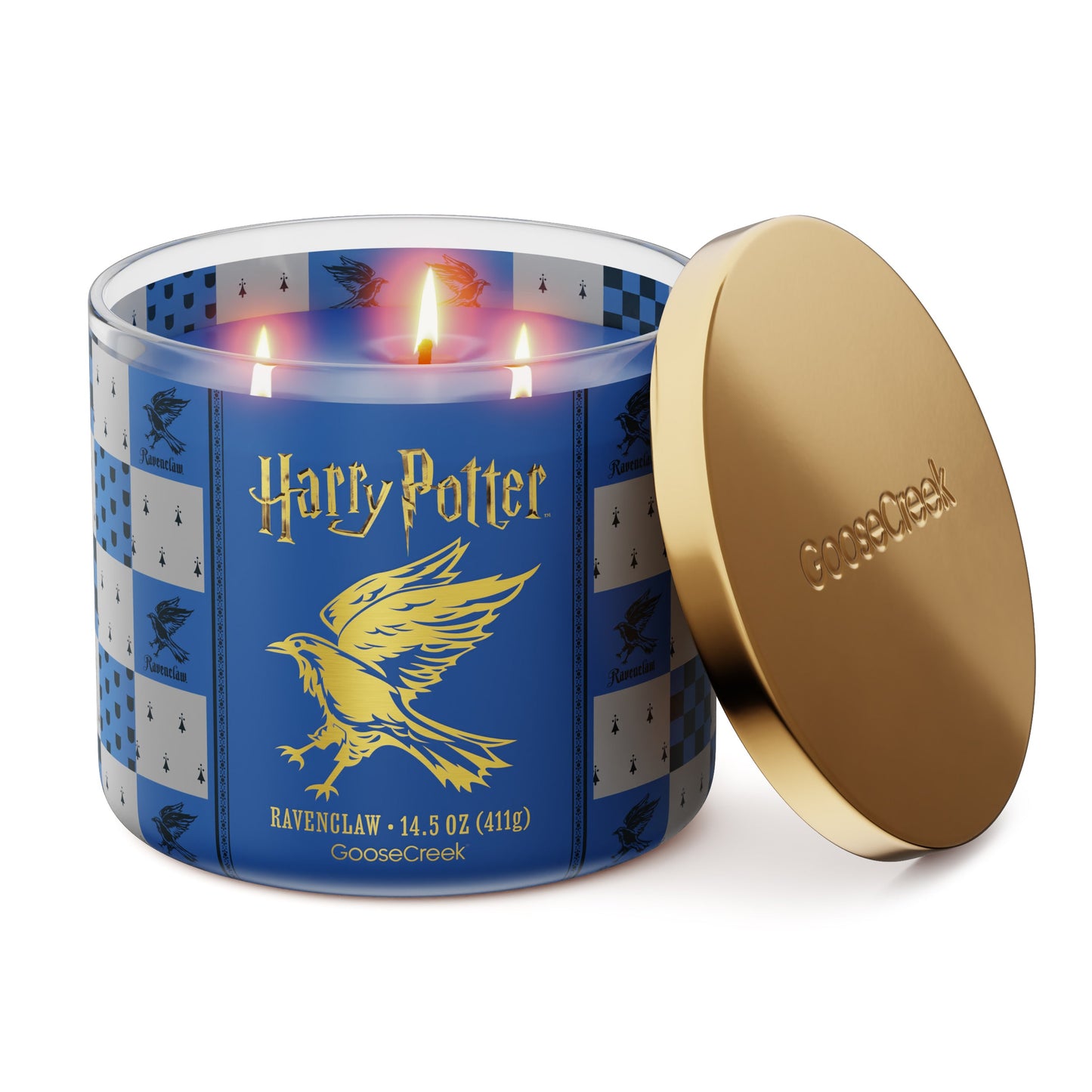 Ravenclaw 3-Wick Harry Potter Candle
