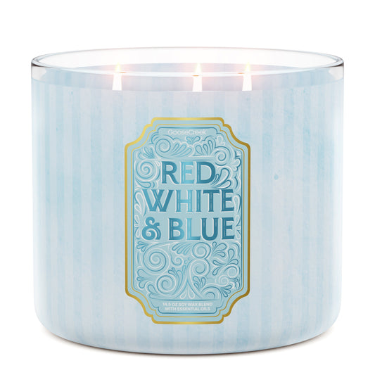 Red, White & Blue 3-Wick Candle
